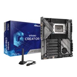 ASRock WRX80 Creator R2.0 Workstation Motherboard - EATX, 8-Channel DDR4 ASRock WRX80 Creator R2.0 Workstation Motherboard - EATX, 8-Channel DDR4